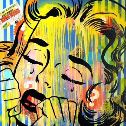 417x417 Gallery Graffiti Paintings On Canvas, - Painting With Enamel On Canvas