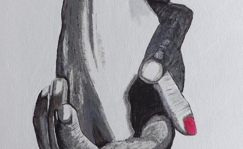 800x491 Fingers Touching Paintings Fine Art America Painting For Home - Painting With Fingers Touching