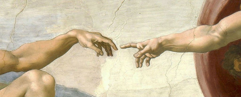 1024x415 Two Fingers Touching Painting - Painting With Fingers Touching