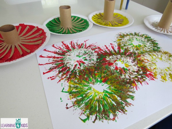 600x450 Painting Fireworks Learning 4 Kids - Painting With Firecrackers