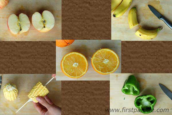 600x400 Fruit And Vegetable Prints Craft Kids' Crafts - Painting With Fruit