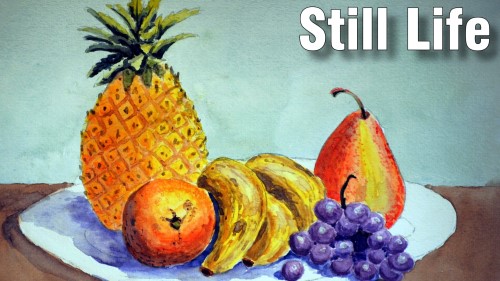 500x281 How To Paint A Still Life With Fruit In Watercolour - Painting With Fruit