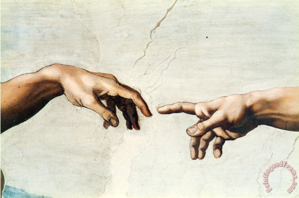 960x635 Michelangelo Buonarroti The Creation Of Adam Detail Of God S - Painting With God And Adam