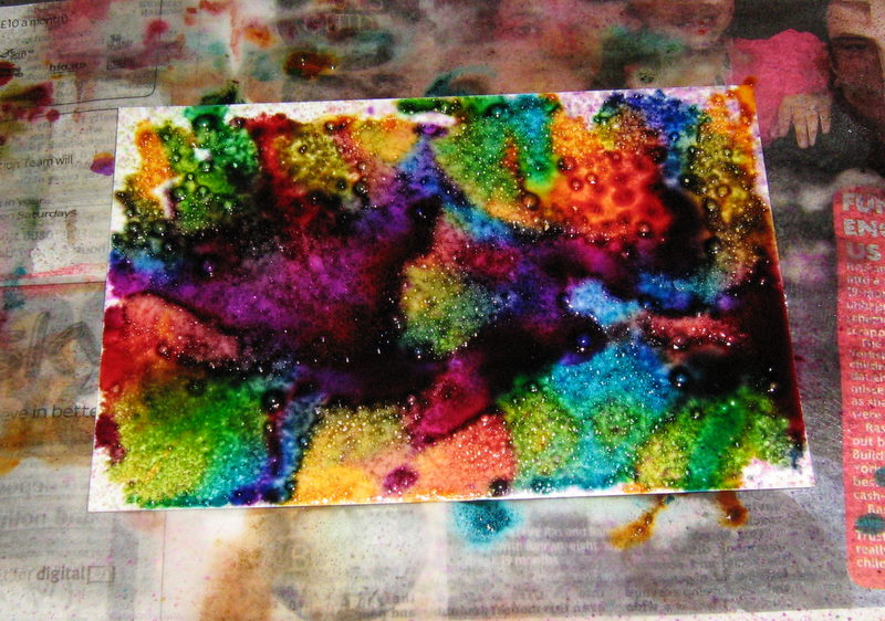 800x562 Spray Starch Amp Alcohol Ink Background Techniques Zone - Painting With Ink And Alcohol
