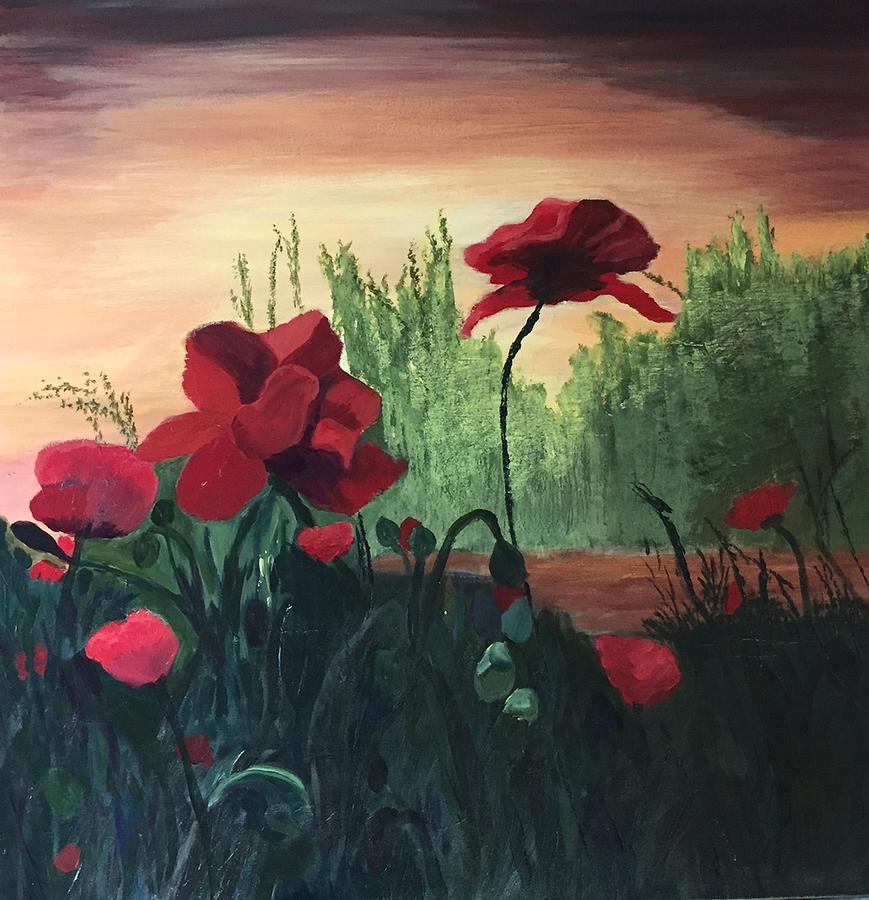 869x900 Poppies Painting By Jane Croteau - Painting With Jane Poppies