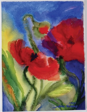 367x470 Poppies By Jane Evans On Artnet - Painting With Jane Poppies