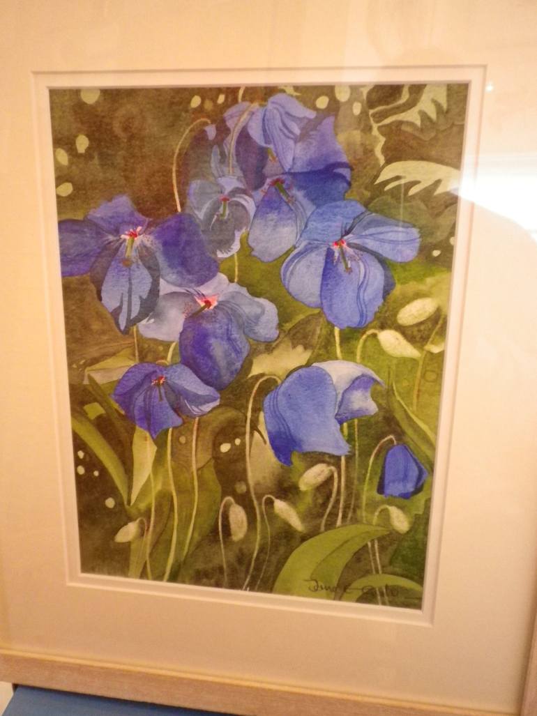 770x1027 Saatchi Art Blue Poppies Painting By Jane Galvin - Painting With Jane Poppies