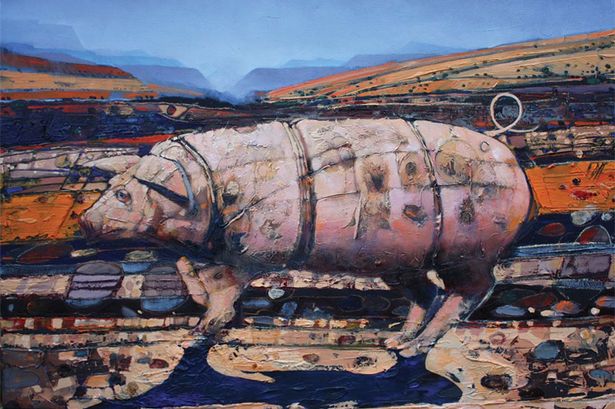 615x409 The Pig In Art By John Ross Opens - Painting With Jon Ross