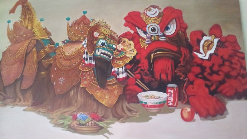 816x460 Leak From Bali Amp Barongsai From China Rochani's Painting - Painting With Leak