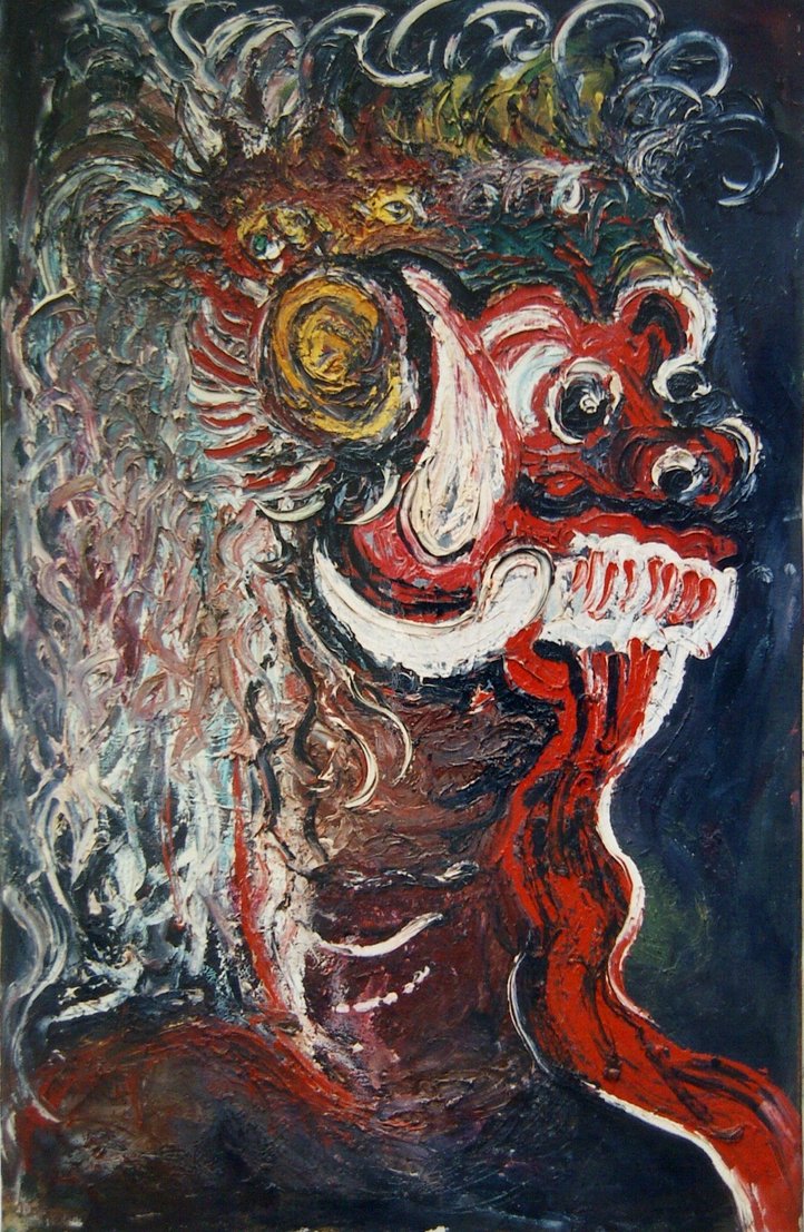 722x1107 Leak Bali ( Sold ) By Ekosyaiful - Painting With Leak