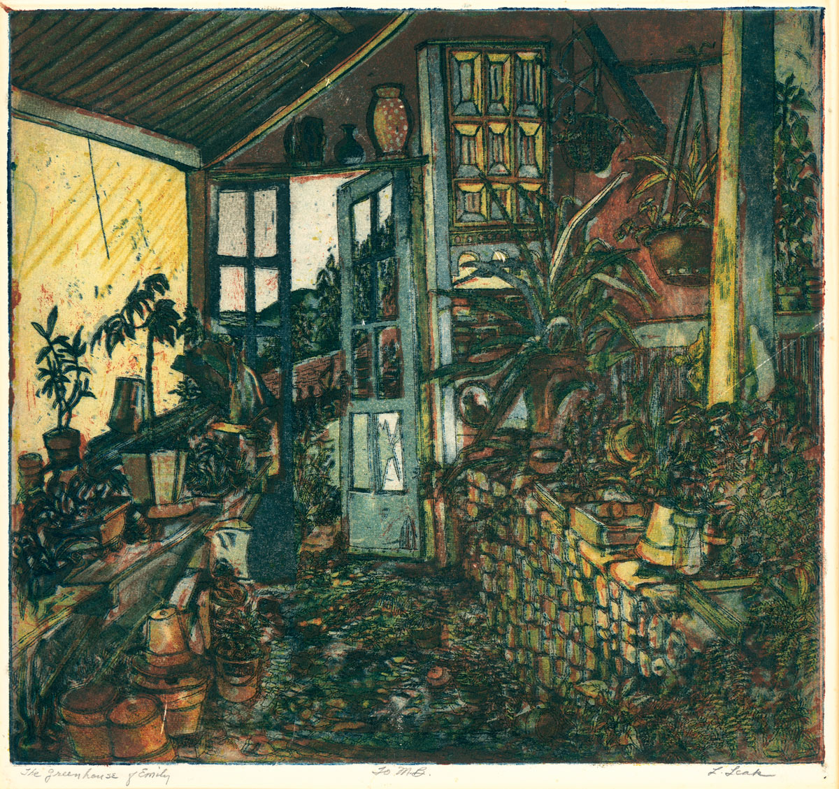 1200x1129 Into The Light The Rediscovered Paintings And Prints Of Louise - Painting With Leak