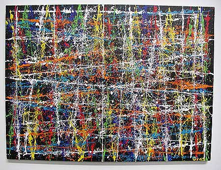 450x347 Snap 2 Abstract Modern Painting By Artist Bruce Gray Without Brushes - Painting With Lines