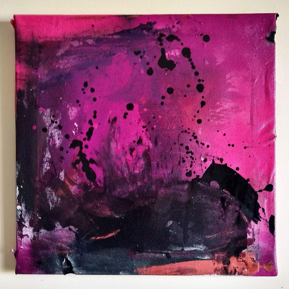 1200x1200 Fk Arts On Twitter Dark Amp Wild (Bts) - Painting With Nail Polish On Canvas