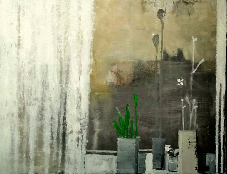 770x593 Saatchi Art Still Life With Plants Painting By Zurab Gikashvili - Painting With Plants