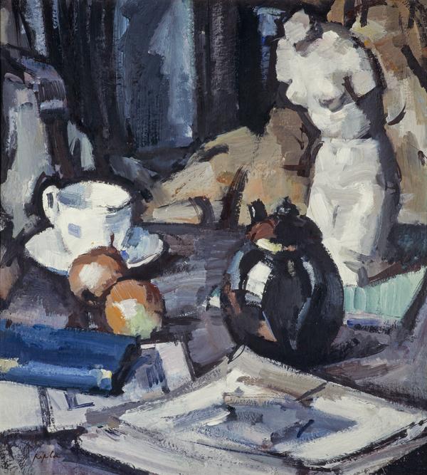 600x667 Still Life With Plaster Cast National Galleries Of Scotland - Painting With Plaster