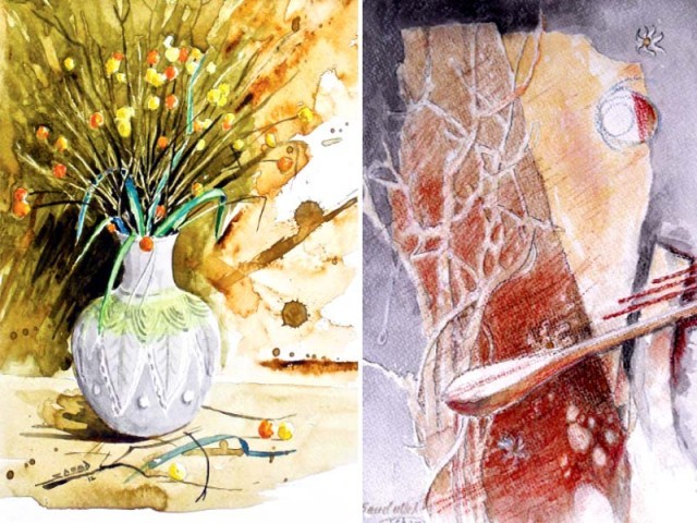 640x480 Broad Strokes Hand Behind Abstract Paintings In K P - Painting With Plaster