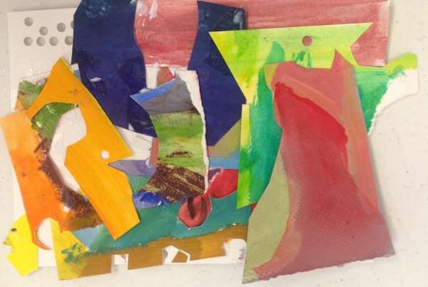 600x403 Painting With Scissors Sunday School Art Lauren Kindle - Painting With Scissors