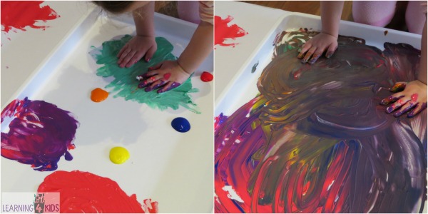 600x300 Messy Fun With Finger Painting Learning 4 Kids - Painting With Two Fingers Touching