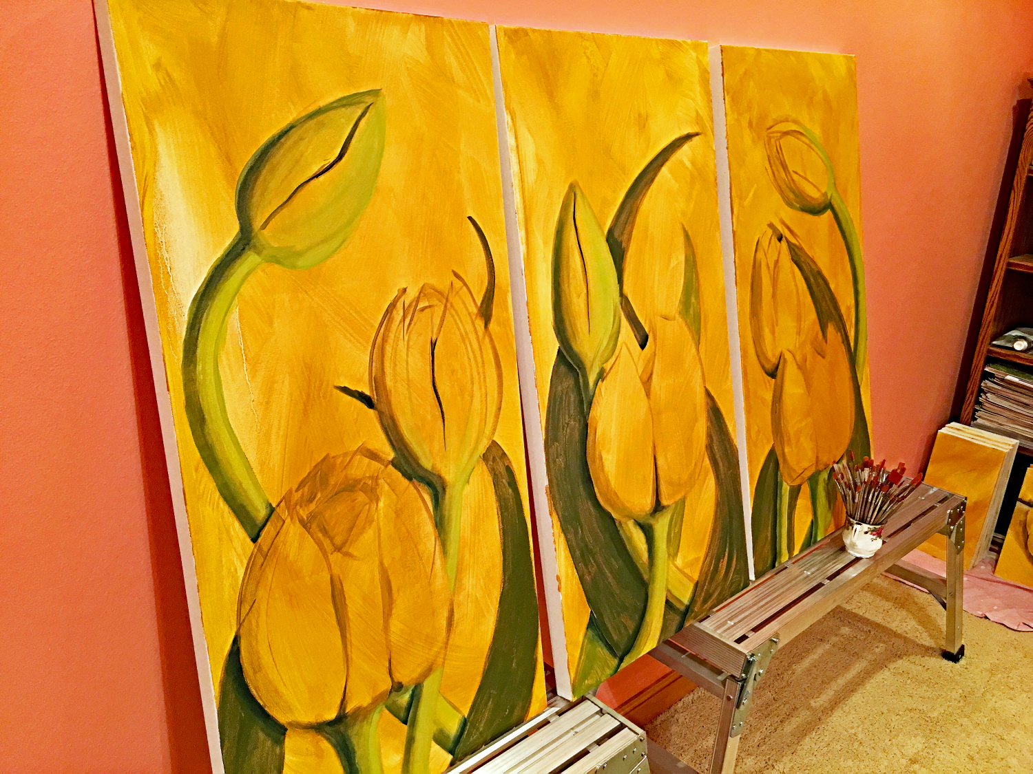 1500x1125 Dena Tollefson Contemporary Oil Paintings - Painting With Yellow