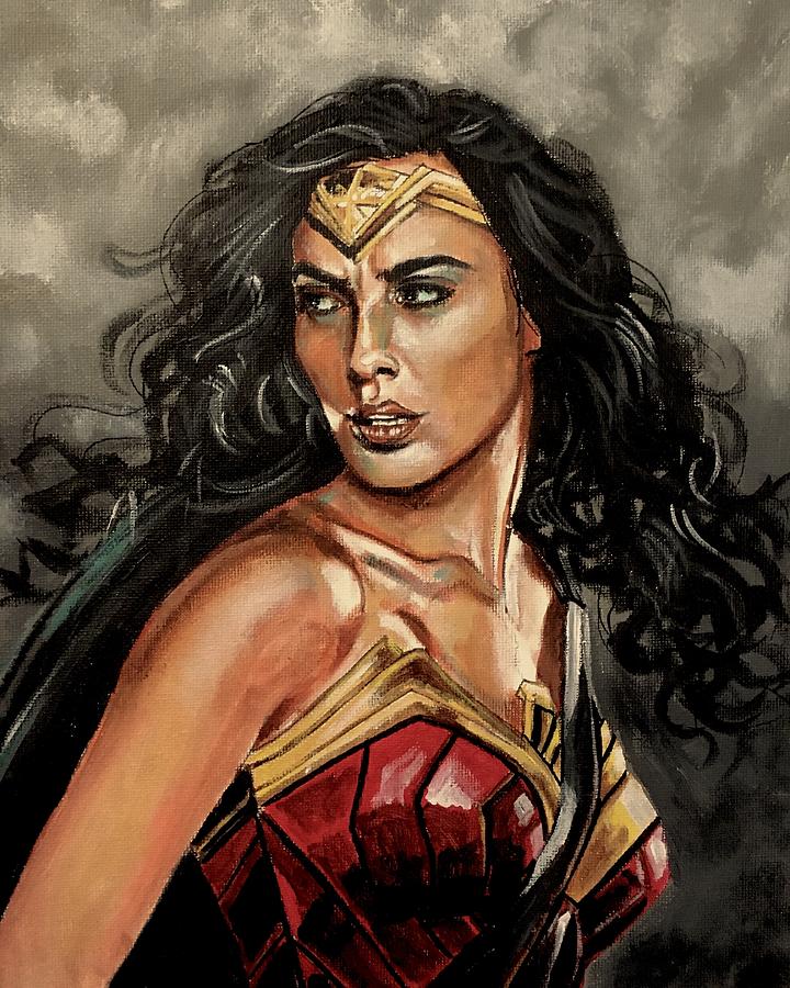 720x900 Wonder Woman Painting By Joel Tesch - Painting Woman