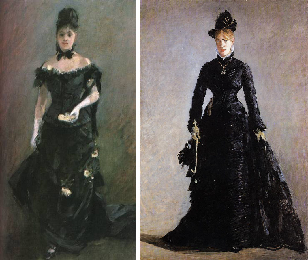 1068x900 Impressionism, Fashion And Modernity - Painting Woman In Black Dress