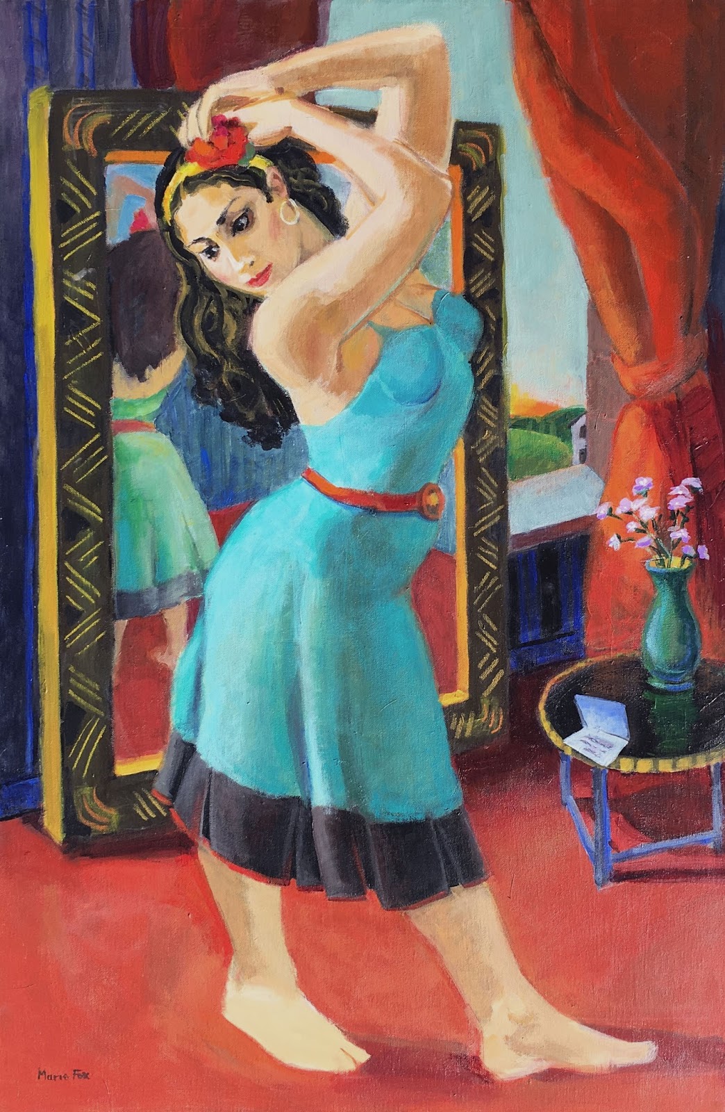 1044x1600 The Invitation, Figurative Painting, Woman, Figure Study, Dancer - Painting Women