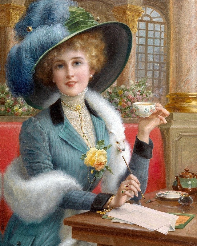 640x800 Beautiful Women Painting Hand Drawn Of The Oil Painting Canvas - Painting Women