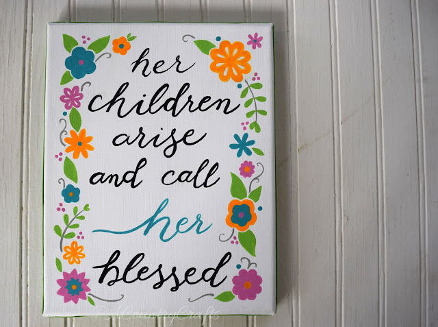 640x477 Mothers Day Proverbs 31 Canvas Painting Pacountrycrafts - Painting Words On Canvas