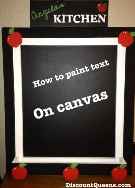 458x637 Diy How To Paint Text On Canvas - Painting Words On Canvas