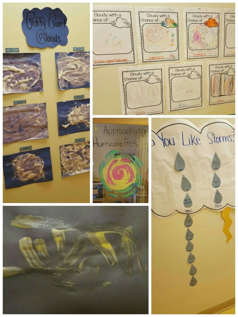 768x1024 Prek Stormhurricane Unit Door Window Drawing, Puffy Paint Clouds - Painting Worksheets