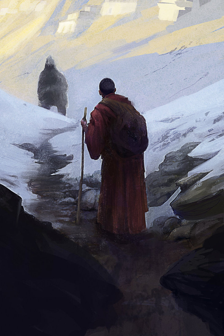 730x1095 Yeti By Sebmckinnon - Painting Yeti