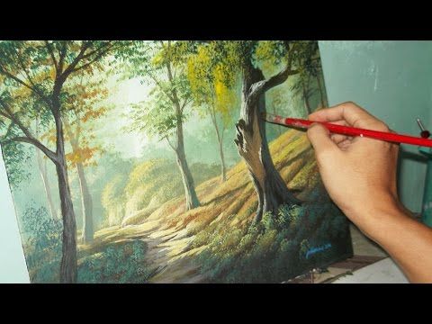 480x360 Acrylic Landscape Painting Lesson - Painting Youtube