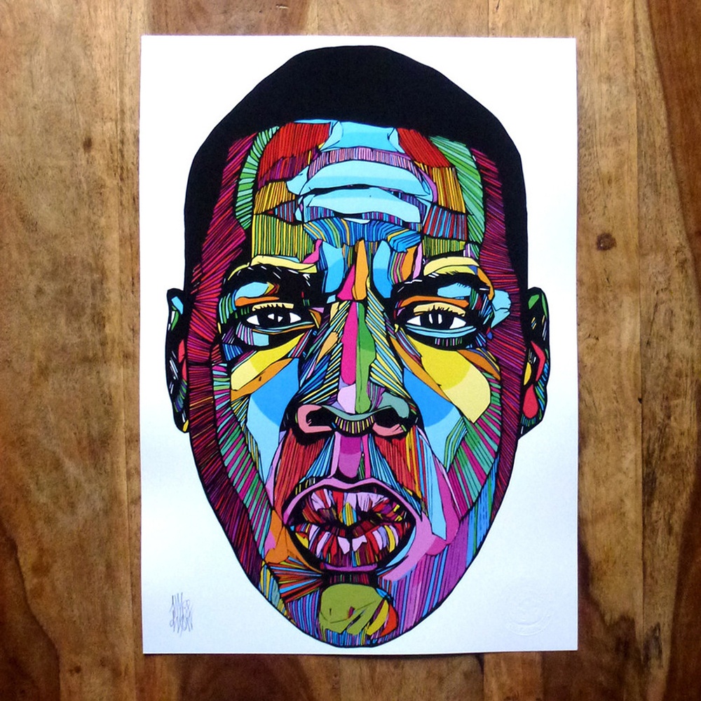 1000x1000 Jayface Jay Z A3 Print - Painting Z