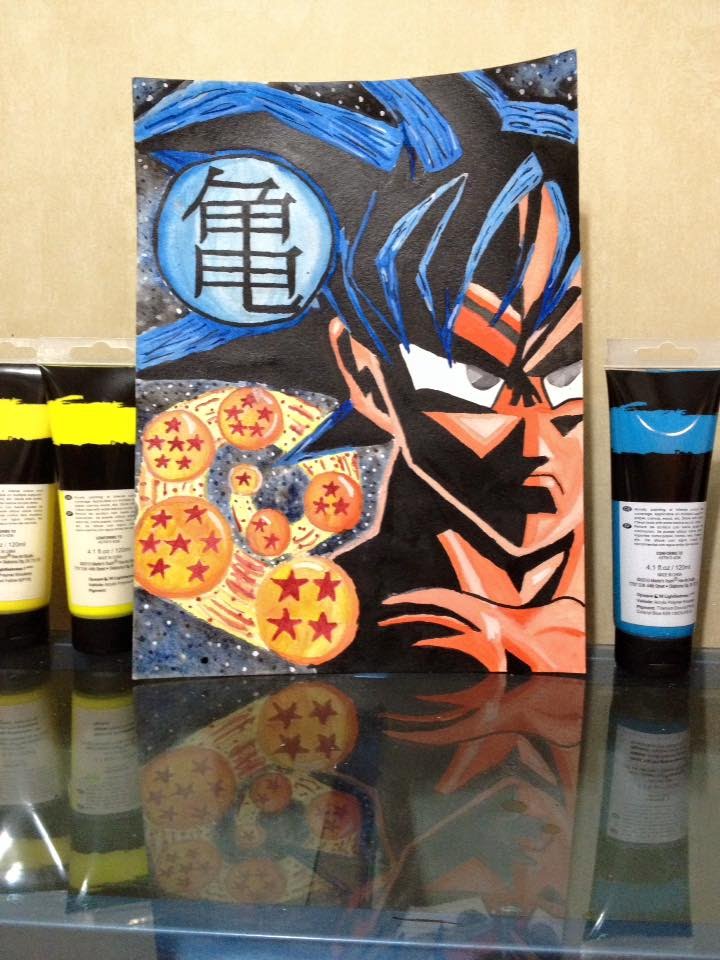 720x960 Watercolor Goku (Dragon Ball Z) - Painting Z