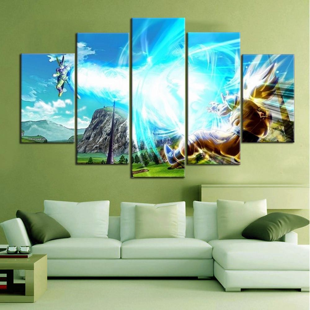 1000x1000 Dragon Ball Z Fight Scene - Painting Z