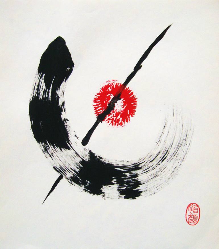 770x875 Saatchi Art Zen No Seishin Painting By Roberto Prusso - Painting Zen