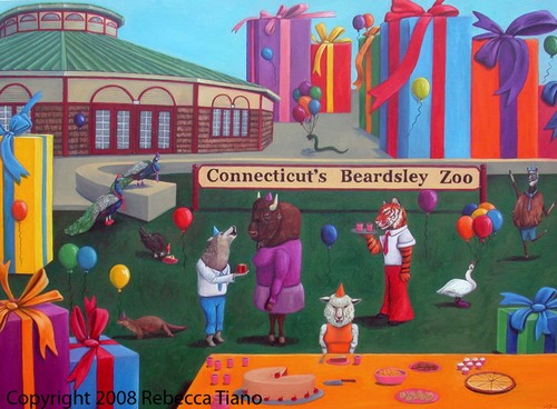 500x368 Zoo Paintings Beardsley Party - Painting Zoo
