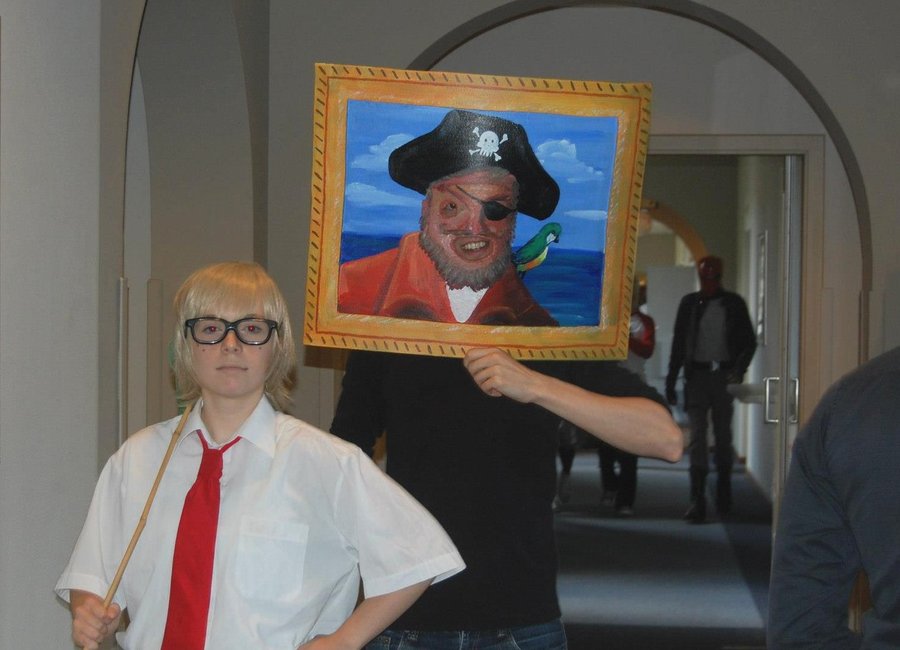900x650 Painty The Pirate And Spongebob Cosplay By Oloring - Painty The Pirate Painting
