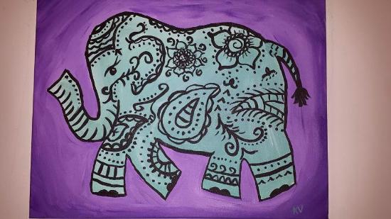 550x309 Paisley Elephant - Paisley Painting