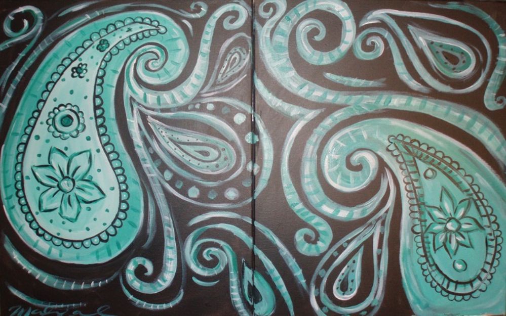 999x625 Paisley Pair Social Drinking Amp Painting In Oklahoma City Wine - Paisley Painting