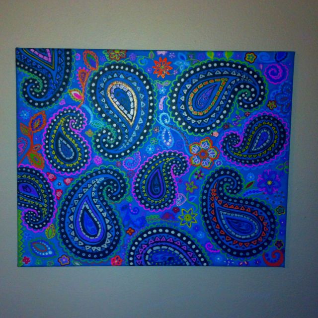 640x640 Paisley Painting Art Paintings, Canvases And Doodles - Paisley Painting