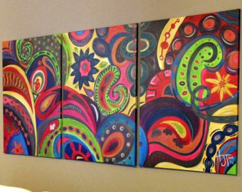 340x270 Paisley Painting Etsy - Paisley Painting