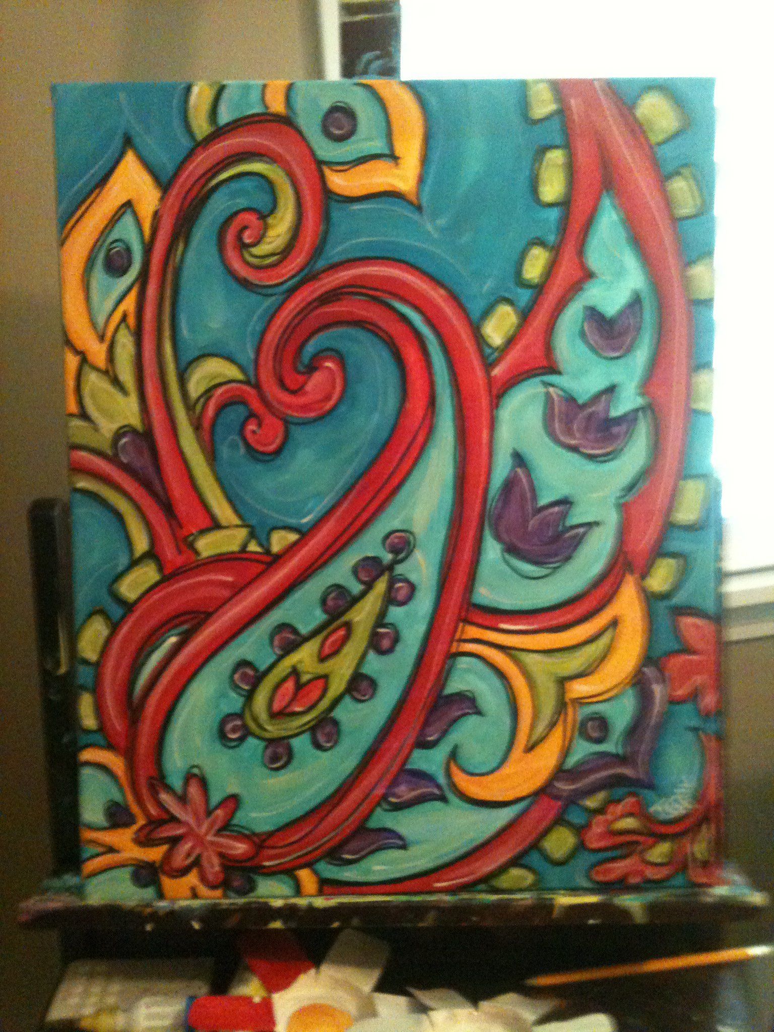 1536x2048 Paisley Paint Your Own Pottery Paisley Painting Jenny Hall Art - Paisley Painting