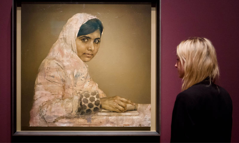 800x480 Malala Painting To Hang In Uk Portrait Gallery - Pak Painting