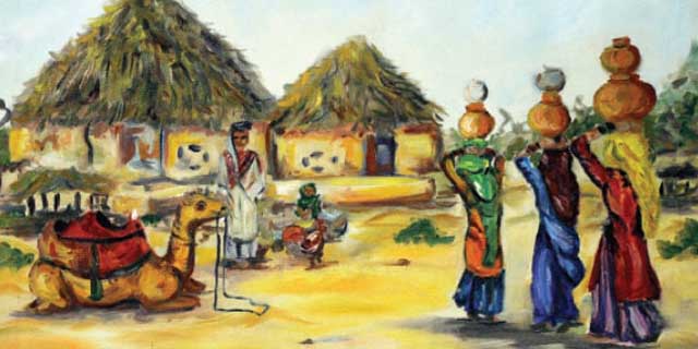 640x320 Paint Of Life In Cholistan - Pak Painting
