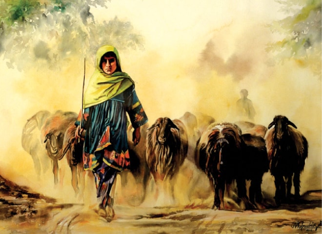 660x480 Paintings Illustrate Historical, Religious, Cultural Diversity - Pak Painting