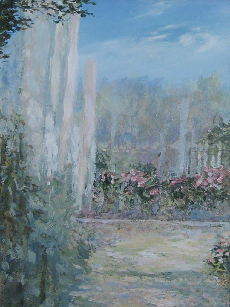 770x1027 Saatchi Art Ringling Rose Garden Painting By Louis Pak - Pak Painting