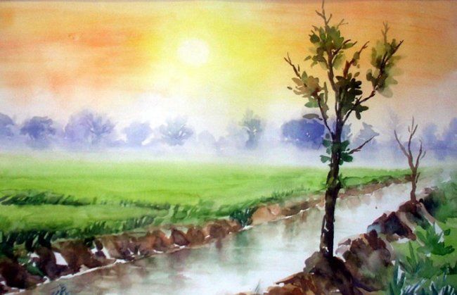 650x419 My Village (Mkazmi) - Pak Painting
