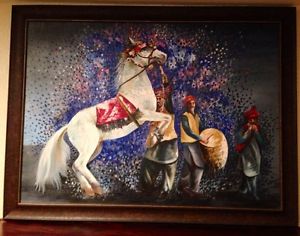 300x236 Indian Pakistani Punjabi Oil Painting India, Afgan, Pakistan - Pakistani Painting