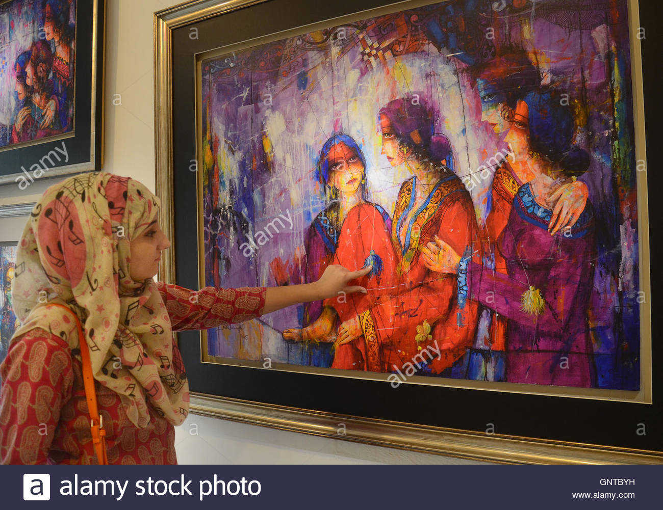 1300x1001 Lahore, Pakistan. 31st Aug, 2016. Pakistani People Takes A Part - Pakistani Painting